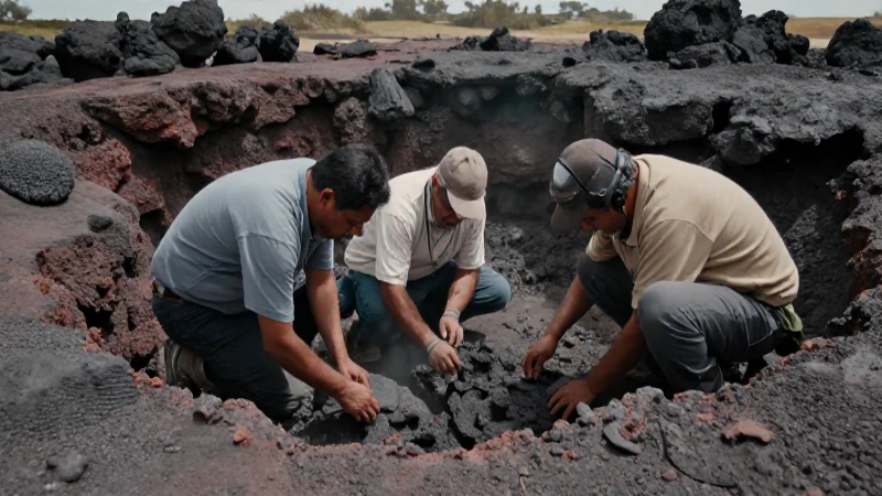 José Ignacio excavó una aldea Preclásica volcánica