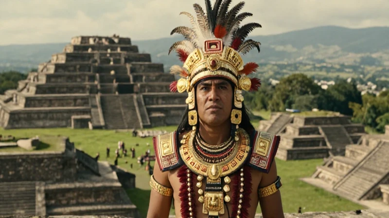 Cuáles eran las costumbres y tradiciones de los aztecas 44 Noble azteca majestuoso en Tenochtitlan