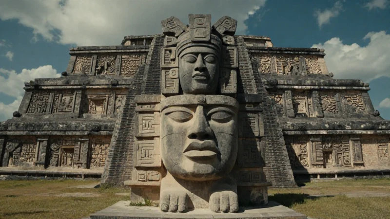 Escultura de Coyolxauhqui en Tenochtitlan