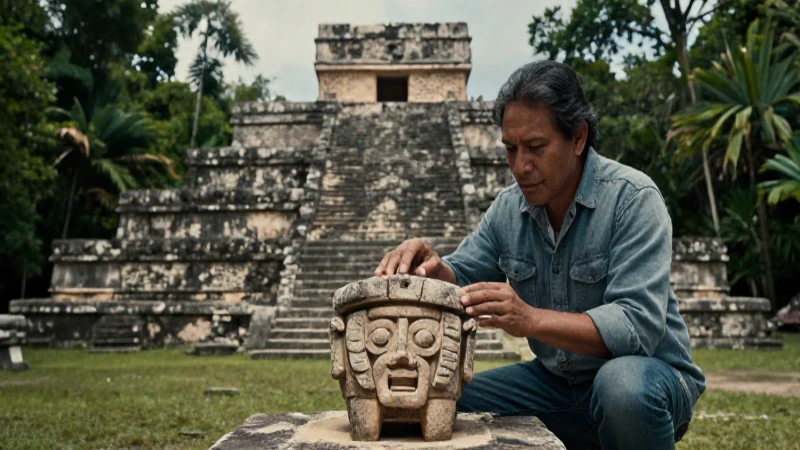 Originario de México: Conociendo los pueblos originarios 7 Arqueólogo estudia templo maya en selva mexicana