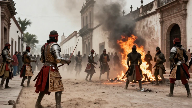 Confrontación histórica en Cholula del siglo XVI