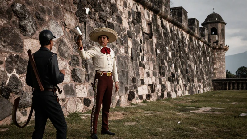Gobierno de Vicente Guerrero: Logros y desafíos en México 11 Guardia mexicana contra soldado español en fortificación