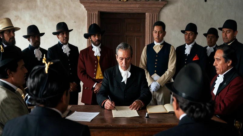 Iturbide firma el Plan de Iguala con líderes revolucionarios