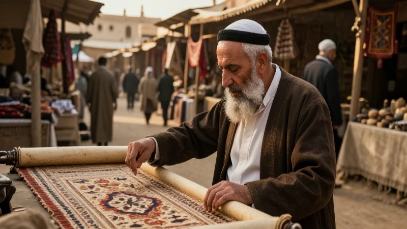 Scholar en mercado histórico con rol dramático