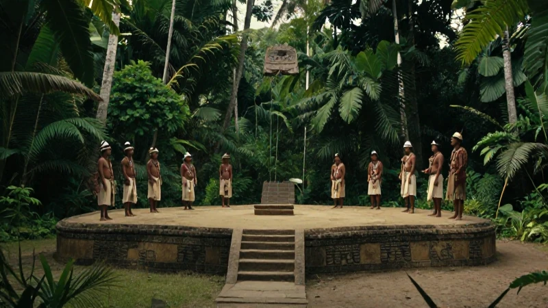 Cultos mesoamericanos en dramática selva tropical
