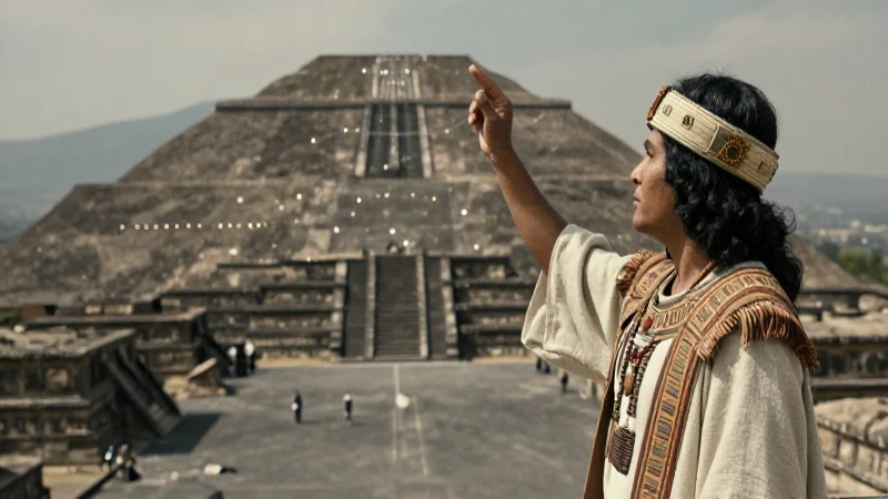 Astrónomo teotihuacano observa alineación en el fondo de la Pirámide del Sol