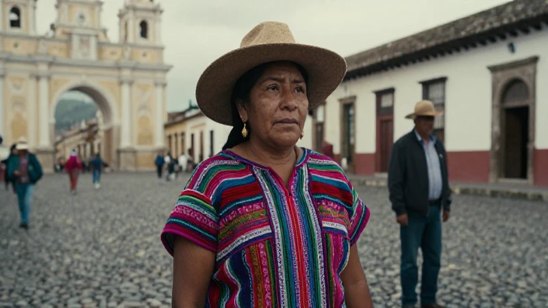 Las culturas de Guatemala: diversidad, tradiciones y riqueza 4 Mujer indígena guatemalteca en plaza colonial