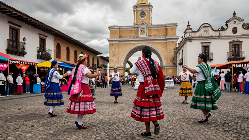 Las culturas de Guatemala: diversidad, tradiciones y riqueza 5 Tradiciones guatemaltecas vivas en plaza colonial