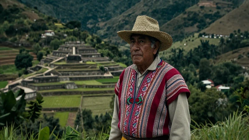 Culturas de Oaxaca: Un Viaje a la Diversidad de su Zona 25 Anciano zapoteco en valle de ruinas antiguas