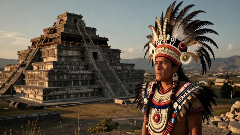 Culturas de Oaxaca: Un Viaje a la Diversidad de su Zona 28 Zapoteca en templo de Oaxaca al atardecer