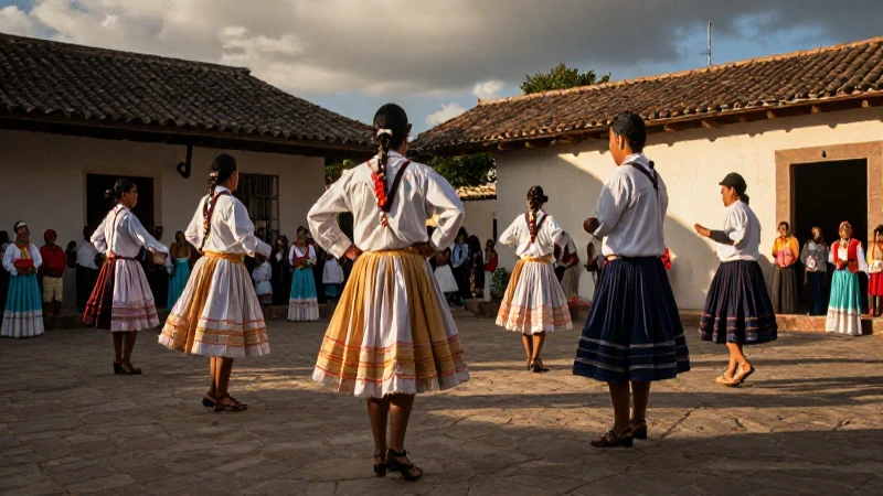 Qué es la danza del pochó en el carnaval de Tenosique 26 Bailadores en Tenosique bajo luz dorada