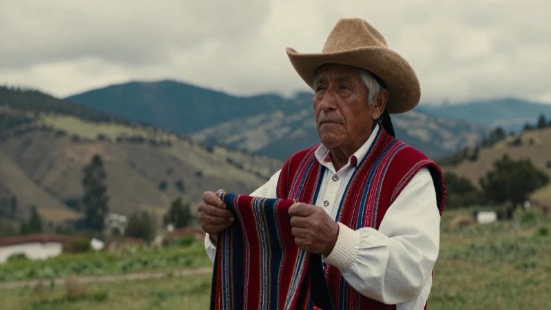 Cultura Huasteca con vestimenta tradicional en paisaje mexicano