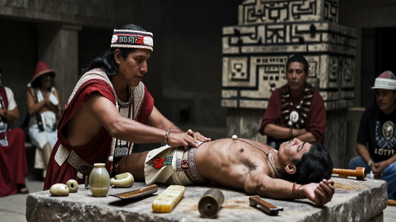 Sacerdotes mexicas y el sacrificio humano