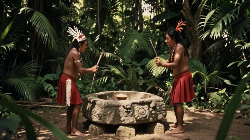 Diablo Mexicano: Entre el Demonio y el Ángel de los Sentidos 42 Chaman mesoamericano en ritual en selva antigua