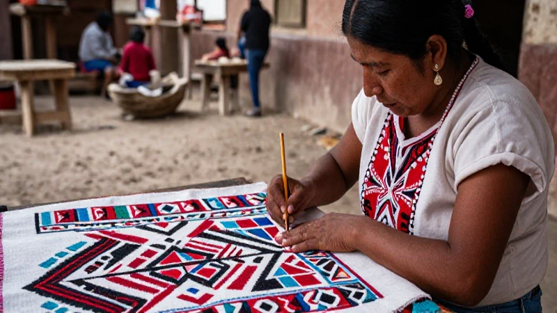 Dibujos de los huastecos: Artesanía huasteca en su esencia 27 Arte huasteco: patrones geométricos en tela indígena
