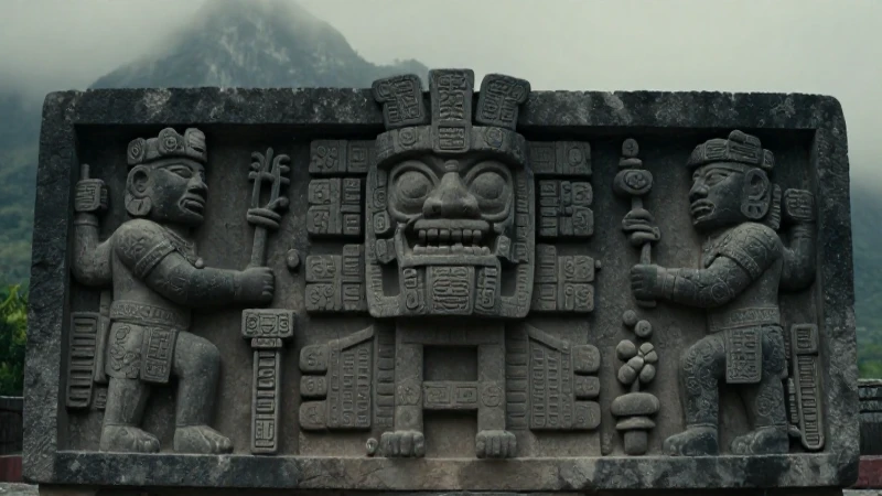Cuáles son los símbolos y significados del dios de la lluvia zapoteca 10 Relieve monumental de un dios de la lluvia zapoteca