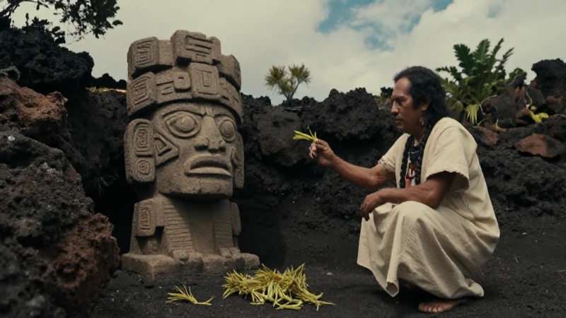 Tlaltecuhtli: Diosa azteca de la tierra y fertilidad divina 95 Tlaltecuhtli y sacerdote observando la cosecha prehispánica