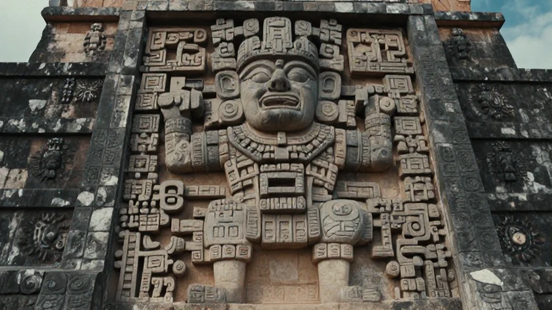 Cuál es la riqueza de la mitología en la cultura mexicana 29 Dios mesoamericano en pirámide colonial