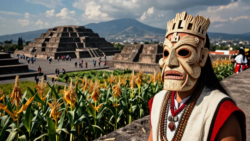 Qué legado y significado tiene Xipe Tótec en la historia mexica 40 Sacerdote mexica con máscara en Tenochtitlan