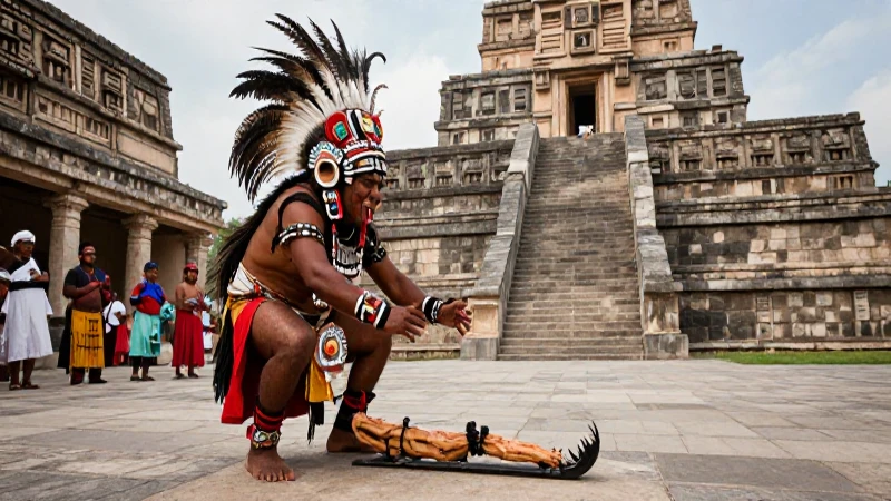 Xipe Tótec: Historia, Mitos e Información Actualizada 21 Xipe Tótec en ritual azteca