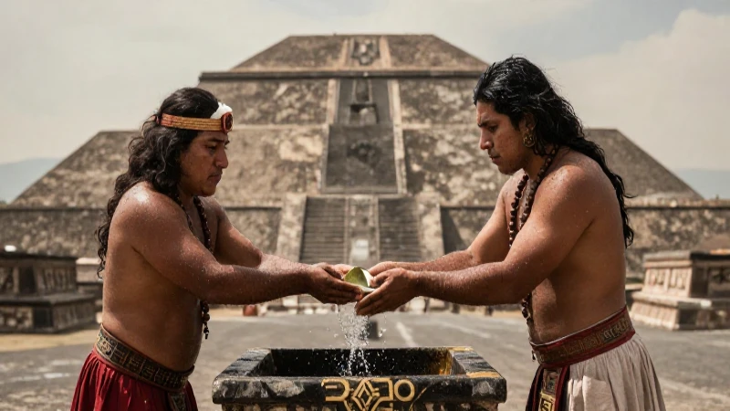 Ritual de lluvia en Teotihuacan