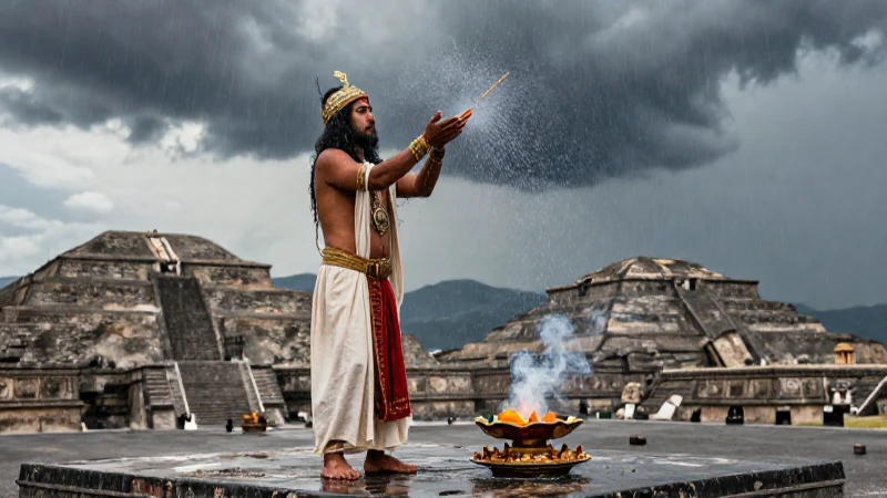 Dios de la lluvia en Teotihuacán