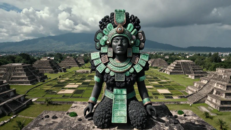 Diosa azteca Tlaltecuhtli, majestuosa madre de la tierra