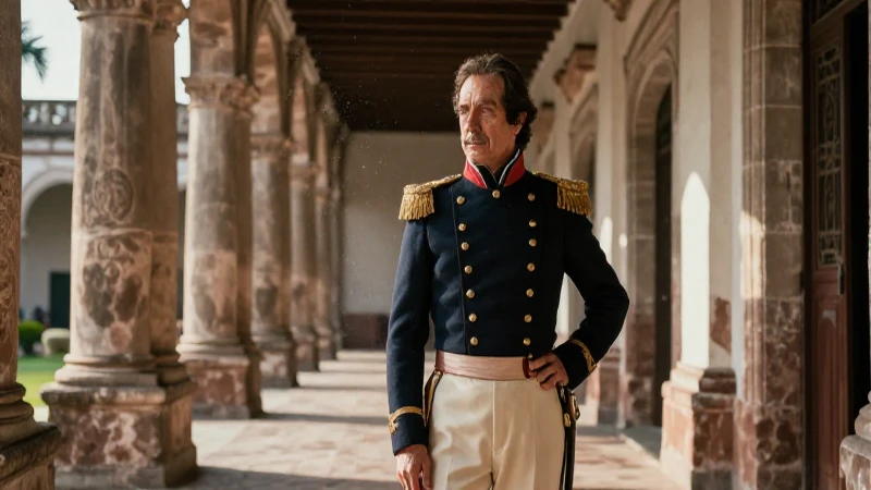 Iturbide en hacienda colonial, siglo XIX