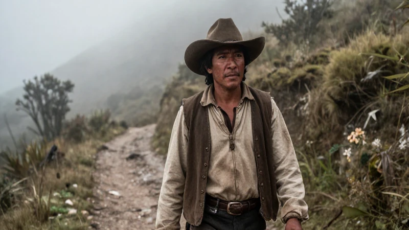 Duendes y Chaneques: Mitos y Leyendas de la Cultura Mexicana 12 Indígena dramático en niebla mexicana