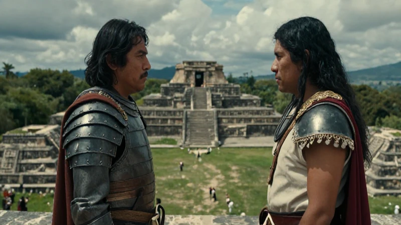 Los españoles: El encuentro con los pueblos mesoamericanos 274 Conquistador y mexica en paisaje mesoamericano