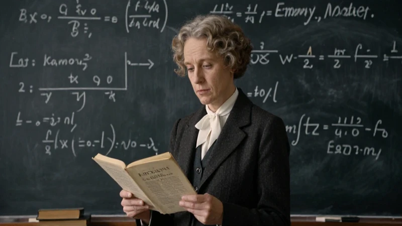 Noether, intensa, matemáticas, estilo histórico dramático