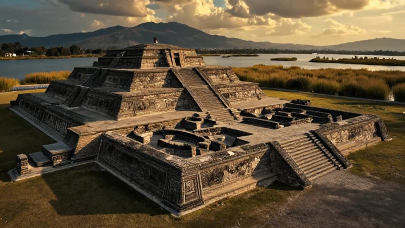 Fue Tenochtitlán la joya de las ciudades aztecas en Texcoco 42 Tenochtitlan, joya azteca, luz dramática