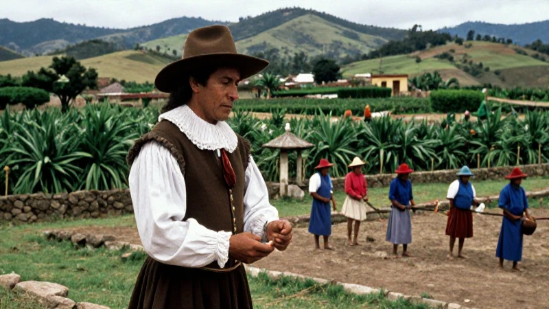 Encomenderos supervisaban labores en haciendas coloniales