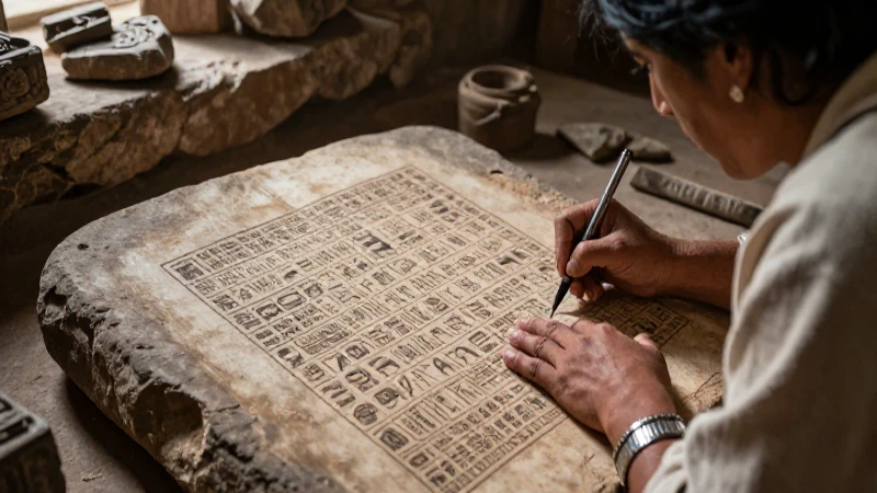 Qué es la interesante escritura jeroglífica del náhuatl 34 Scribe náhuatl dibujando jeroglíficos en Tenochtitlan