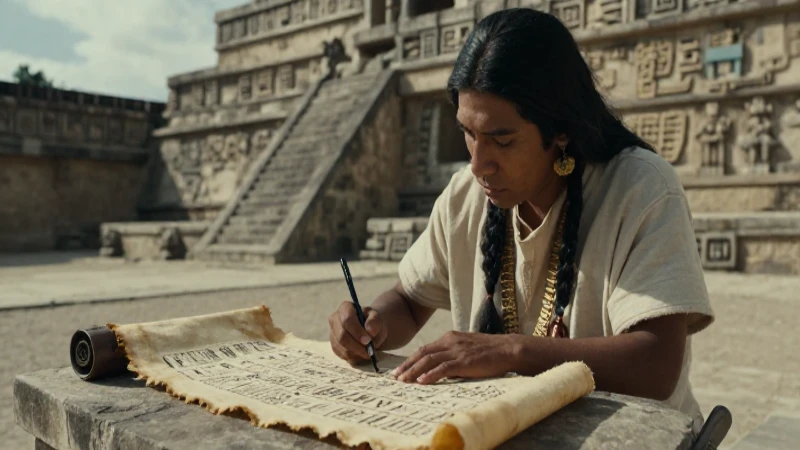 Qué es la interesante escritura jeroglífica del náhuatl 37 Escriba azteca pinta glifo en codex de venado