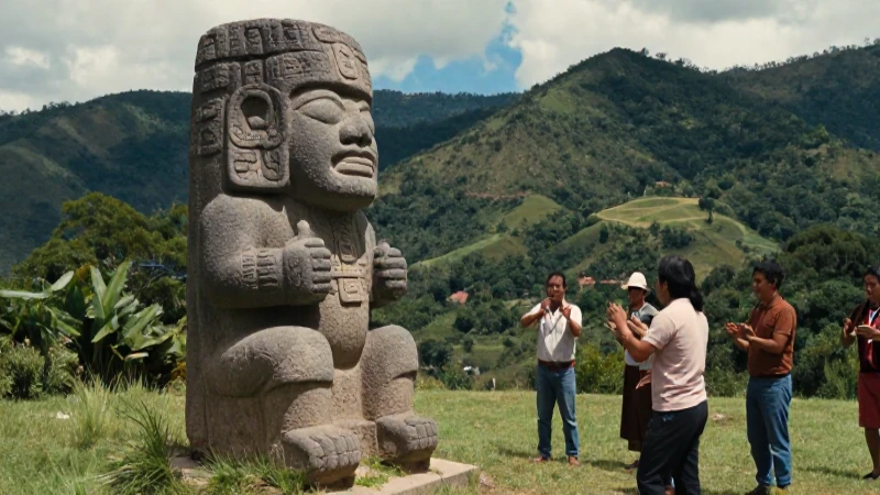 Ritual indígena con deidad en Huasteca