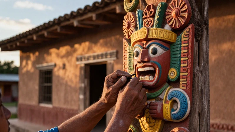 Escultor de Huasteca crea arte místico en México