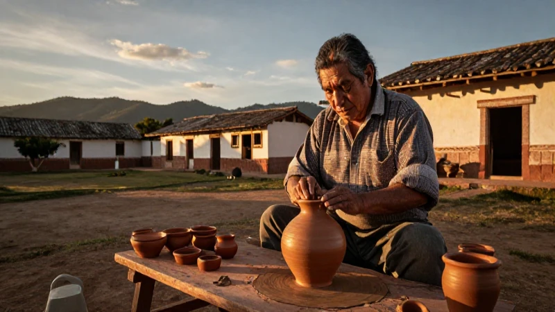 Artesano en Chupícuaro captura tradición mexicana