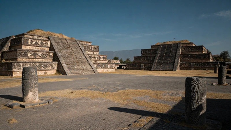 Estelas de Xochicalco bajo dramosa luz