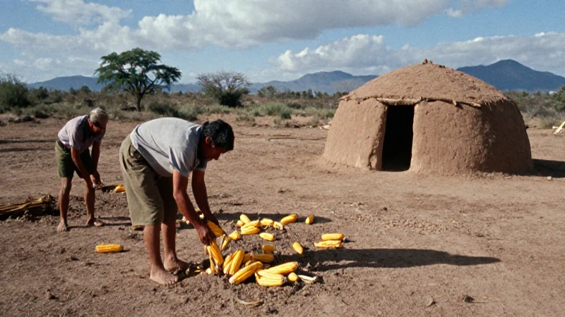 Quiénes fueron los primeros pobladores de México en la etapa lítica 20 Agricultor precolombino cultiva maíz en el desierto