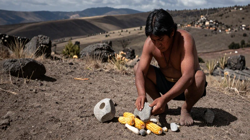 Cuáles son las etapas líticas y pobladores de la Cuenca de México 24 Cazador ceno-lítico recolectando maíz en el altiplano