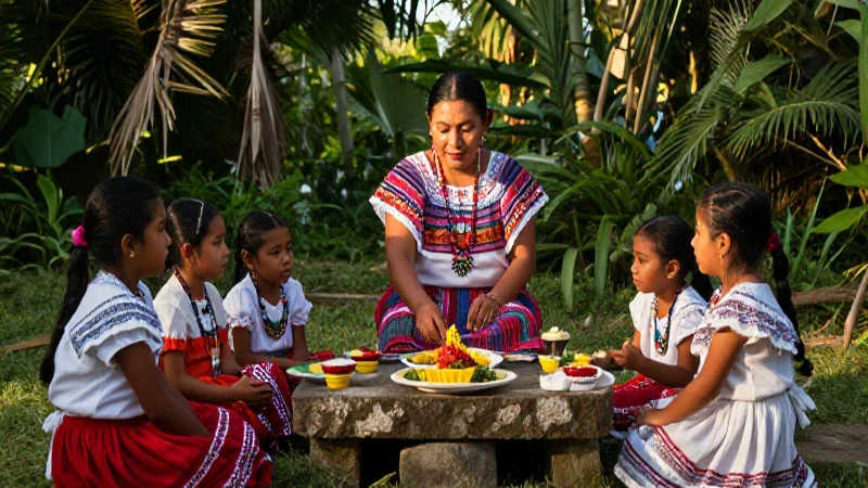 Cuál es la estructura social y tradiciones de la familia Maya 31 Ritual familiar maya en la selva