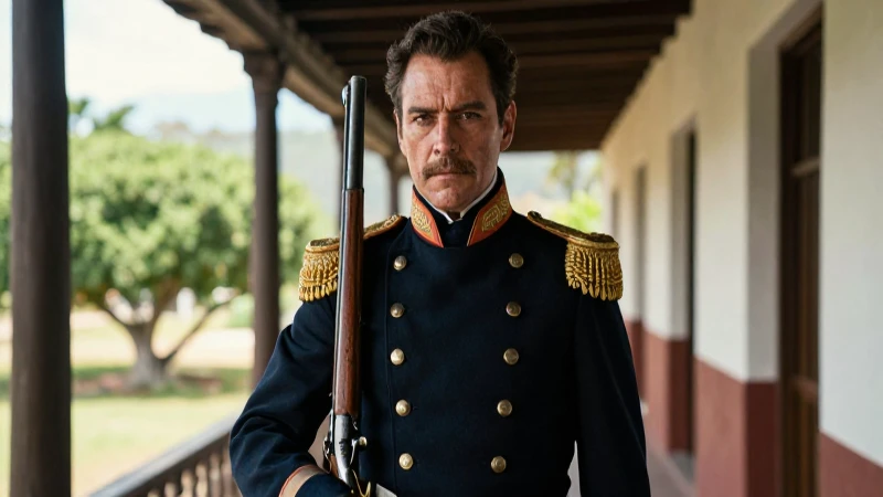Félix Díaz en uniforme militar histórico