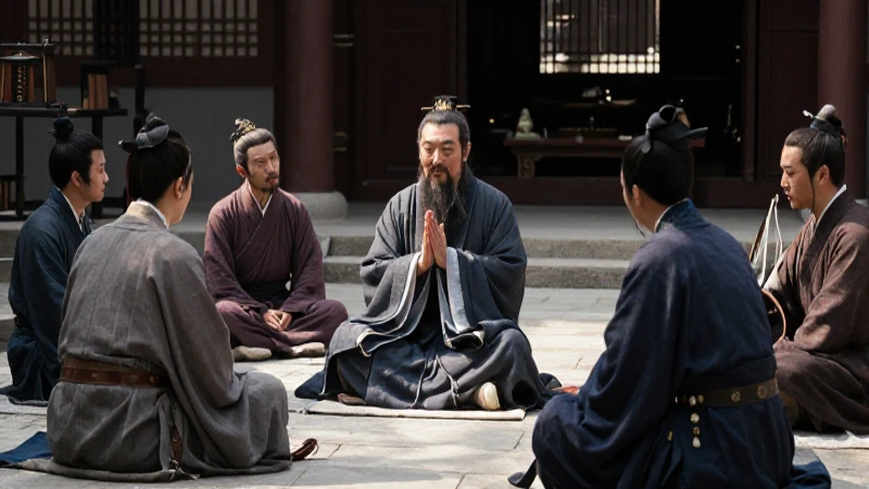 Quién fue Confucio y cuál es su legado en el confucianismo 43 Confucio enseña a sus discípulos en China antigua