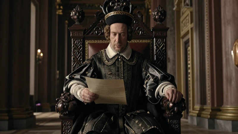 Francisco de Austria en majestuoso trono imperial