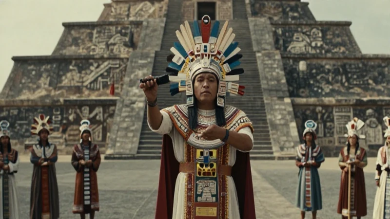 Gobierno de Mexicas: Conociendo a los Gobernantes Aztecas 57 Tlatoani azteca realiza ritual en Tenochtitlan