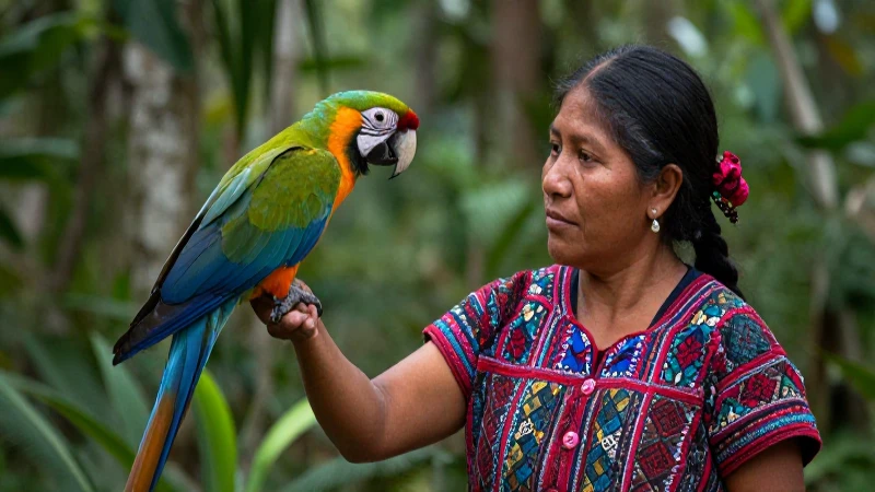 Historia de domesticación de la guacamaya