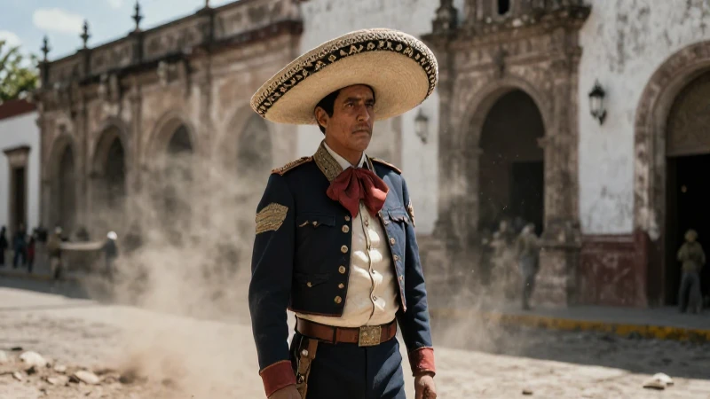 Guerra de Reforma: Cronología y Causas 1857 - 1861 en México 108 Soldado mexicano en combate bajo arquitectura colonial
