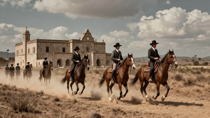 Cavalía estadounidense ataca hacienda mexicana