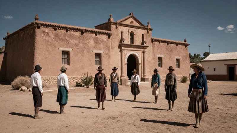 Peones en hacienda, fotografía realista colonial